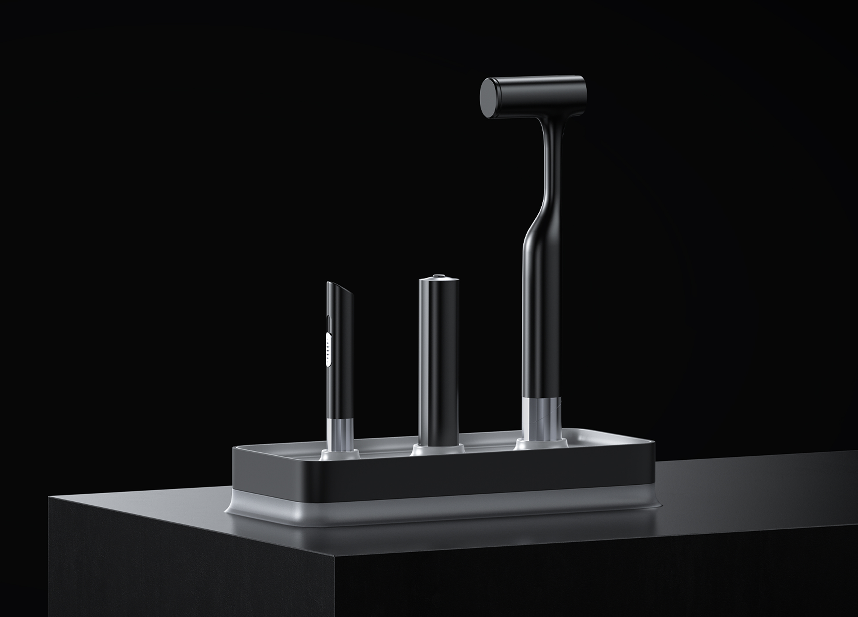 這是一套突破性的家用手動工具套裝，由市場上傳統手工具套裝改進套裝結構